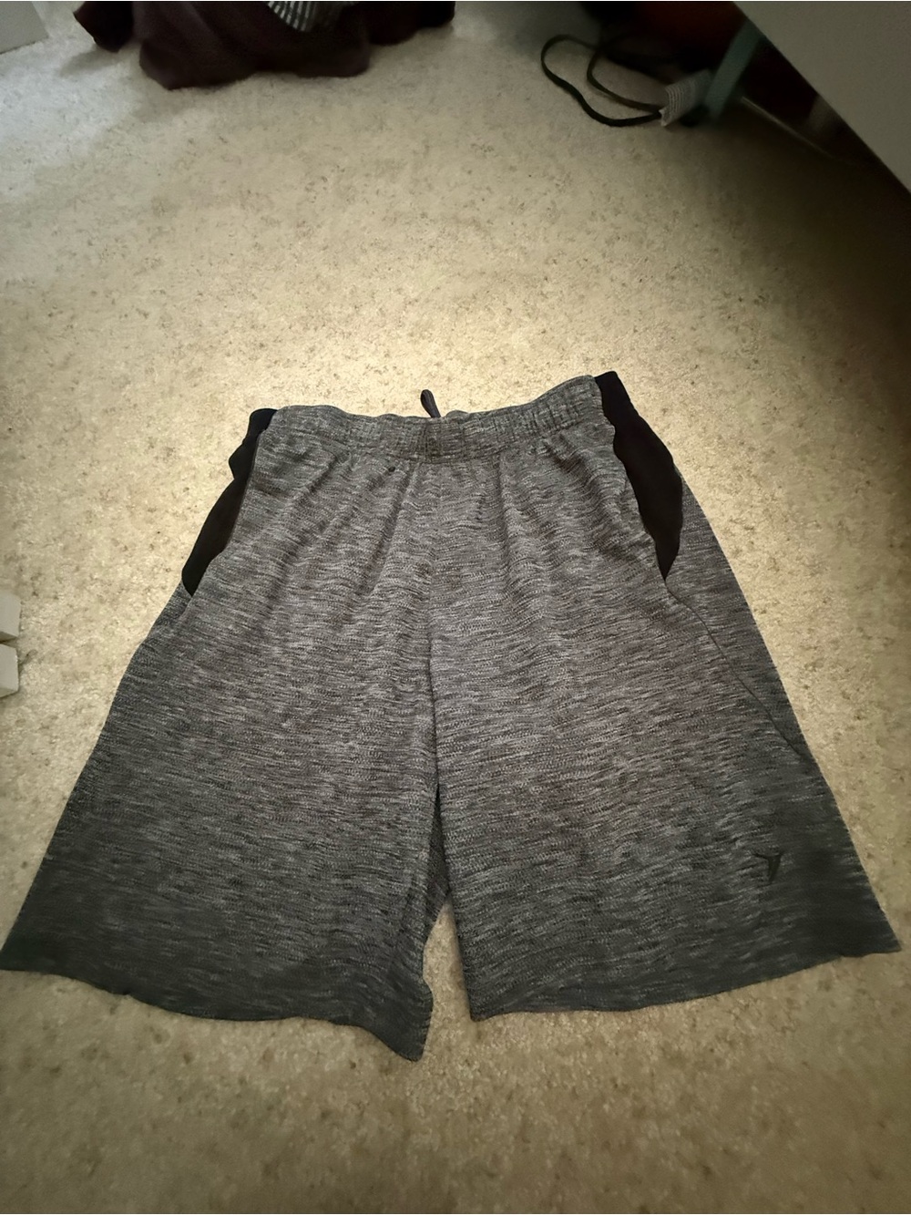 Men's Gray Active Knit Shorts - Brand: